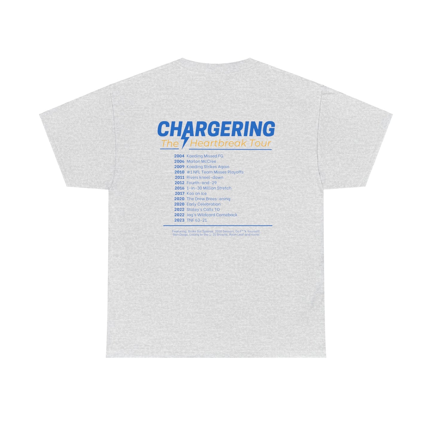 Chargering Heartbreak Tour Shirt