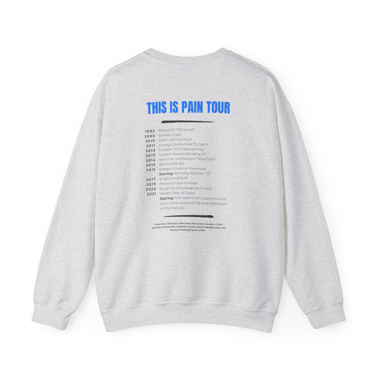 Detroit Pain Tour Sweater